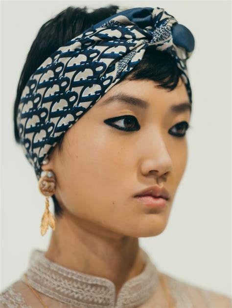 hair scarf dior